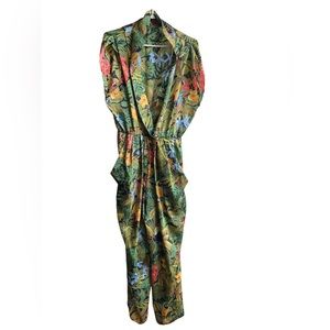 Zara tropical print jumpsuit